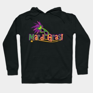 Mardi Gras Mask Hoodie